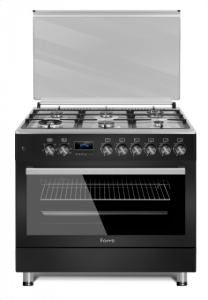 6 Burner Gas/Electric Stove - Ferre Matt Black