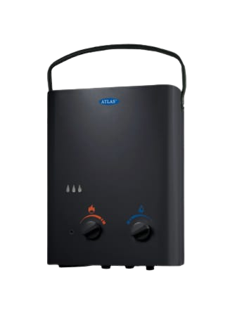 Atlas 5L Camping Gas Geyser + shower head